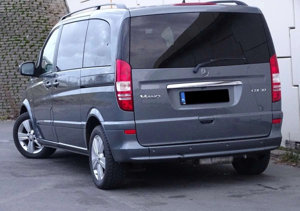 Mercedes-Benz Viano cena 79900 przebieg: 261000, rok produkcji 2012 z Czarna Woda małe 254